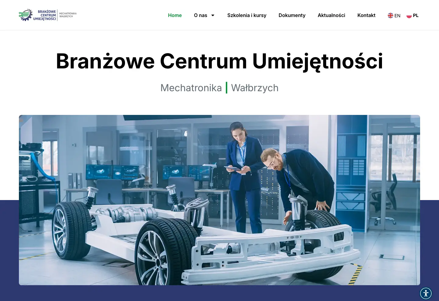 Strona internetowa: Branżowe Centrum Umiejętności