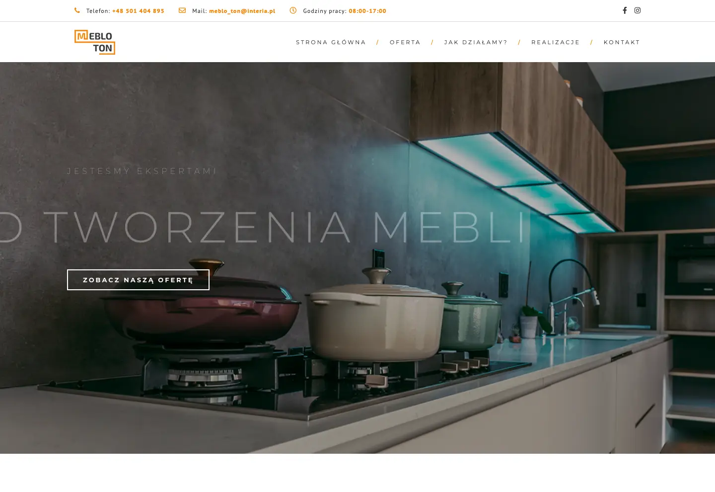 Strona internetowa: Mebloton