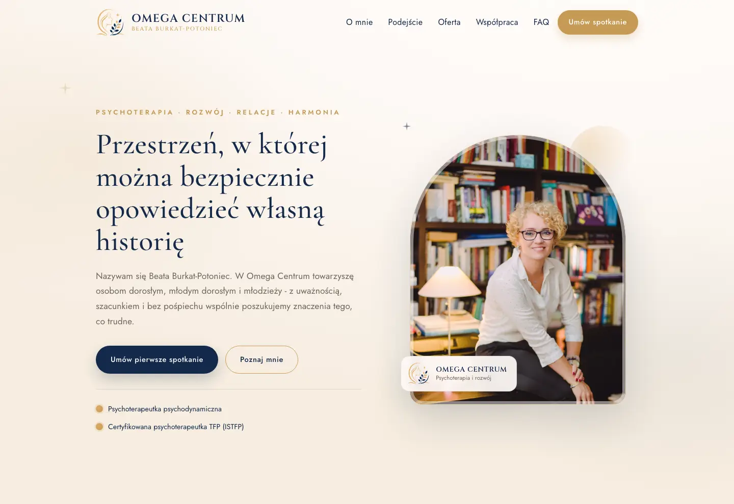 Strona internetowa: Omega Centrum